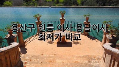 용산구 원룸 이사, 용달이사 최저가 비교!