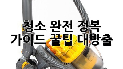 ✨✨청소 완전 정복 가이드: 꿀팁 대방출! ✨✨