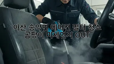 🌬️ 아산 송악면 에어컨 필터 청소! 곰팡이, 미세먼지 OUT!