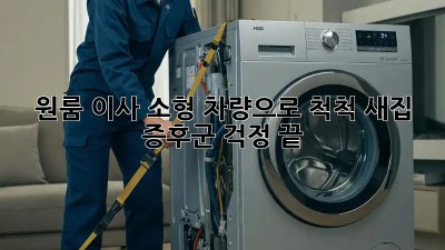 원룸 이사, 소형 차량으로 척척! 새집 증후군 걱정 끝!